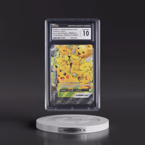 2021 Pokémon Swsh Black Star Promo #141 Pikachu V-Union - Celebrations Collection (CGC 10 GEM MINT)