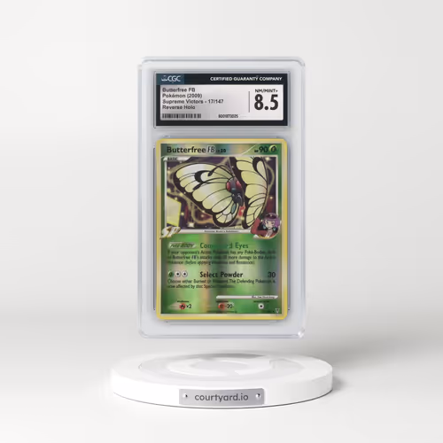 2009 Supreme Victors #17/147 Butterfree FB - Reverse Holo (CGC 8.5 NM-MT+)