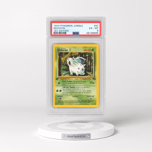 1999 Pokémon Jungle #57 Nidoran - 1st Edition (PSA 6 EX-MT)