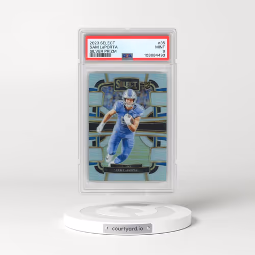 2023 Panini Select #35 Sam LaPorta - Silver Prizm (PSA 9 MINT)