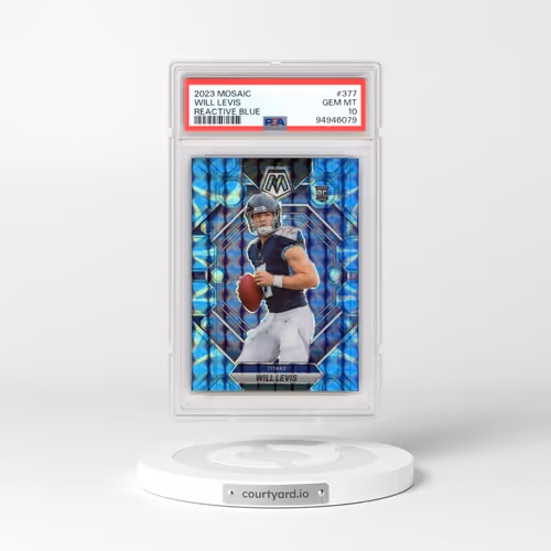 2023 Panini Mosaic #377 Will Levis - Reactive Blue (PSA 10 GEM MINT)