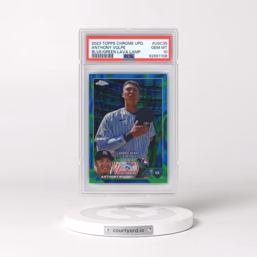 2023 Topps Chrome Update #USC35 Anthony Volpe - Blue/Green Lava Lamp Refractor (PSA 10 GEM MINT)
