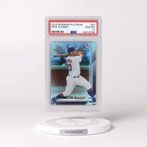 2019 Bowman Platinum #20 Pete Alonso (PSA 10 GEM MINT)