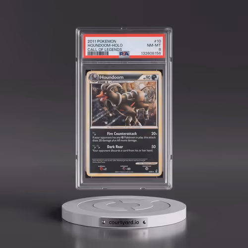 2011 Pokémon Call of Legends #10 Houndoom - Holo (PSA 8 NM-MT)