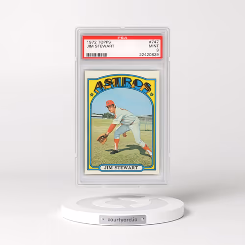 1972 Topps #747 Jim Stewart (PSA 9 MINT)