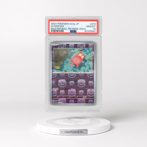 2023 Pokémon Card 151 #079 Slowpoke - Reverse Holo Master Ball (PSA 10 GEM MINT)