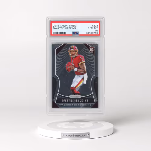 2019 Panini Prizm #303 Dwayne Haskins (PSA 10 GEM MINT)