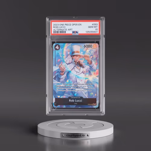 2023 One Piece OP05-Awakening of the New Era #093 Rob Lucci - Alternate Art (PSA 10 GEM MINT)