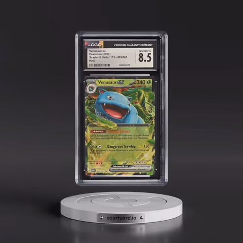 2023 Scarlet & Violet 151 - MEW EN #003/165 Venusaur ex - Holo (CGC 8.5 NM-MT+)