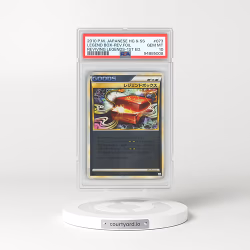 2010 Pokémon Reviving Legends #073 Legend Box - 1st Edition Reverse Foil (PSA 10 GEM MINT)