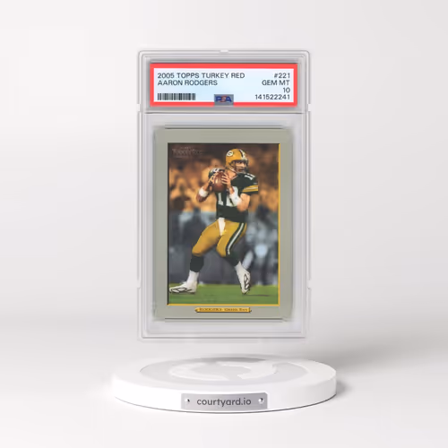 2005 Topps Turkey Red #221 Aaron Rodgers (PSA 10 GEM MINT)