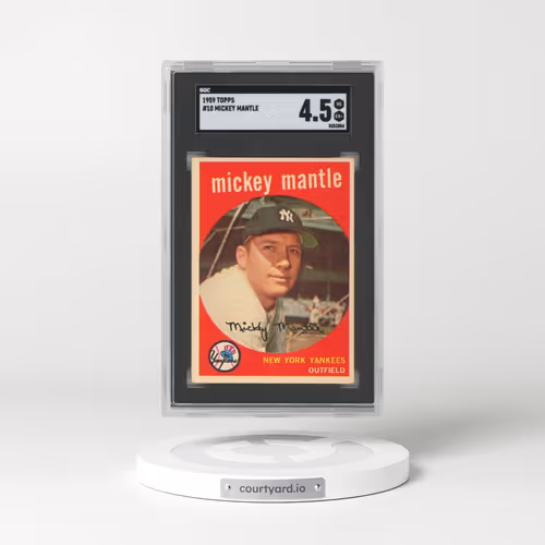 1959 Topps #10 Mickey Mantle (SGC 4.5 VG-EX+)
