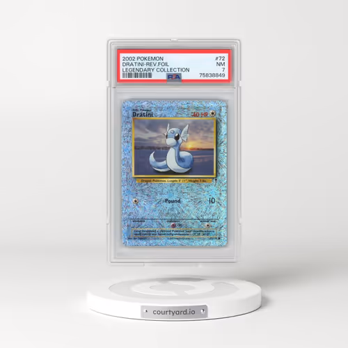 2002 Pokémon Legendary Collection #72 Dratini - Reverse Foil (PSA 7 NM)
