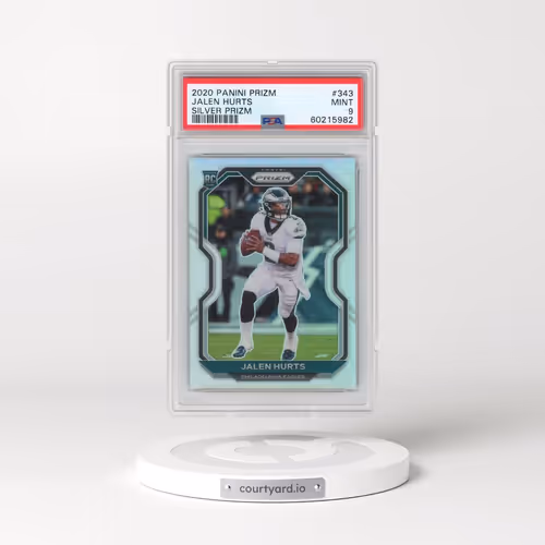 2020 Panini Prizm #343 Jalen Hurts - Silver Prizm (PSA 9 MINT)