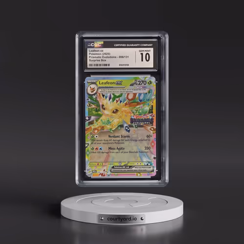 2025 Pokémon Pre EN-Prismatic Evolutions #006 Leafeon EX - Holo Surprise Box Exclusive (CGC 10 GEM M