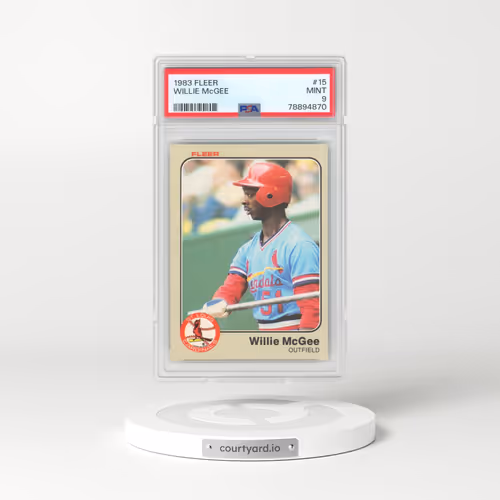 1983 Fleer #15 Willie McGee (PSA 9 MINT)