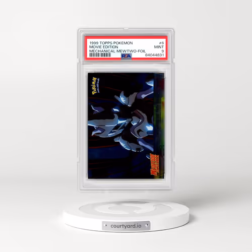 1999 Topps Pokémon the Movie Edt #6 Movie Edition - Mechanical Mewtwo-Foil (PSA 9 MINT)