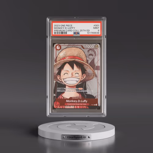 2023 One Piece Premium Bandai Premium Card Collection 25th Edition #001 Monkey D. Luffy (PSA 9 MINT)