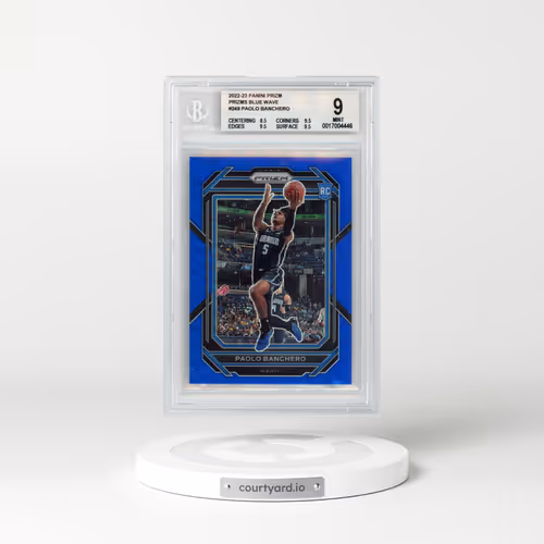 2022 Panini Prizm #249 Paolo Banchero - Blue Wave (BGS 9 MINT)