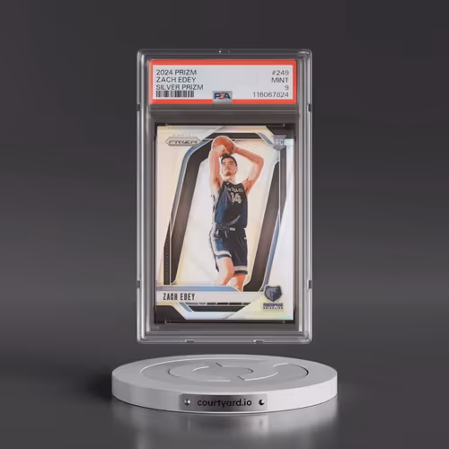 2024 Panini Prizm #249 Zach Edey - Silver Prizm (PSA 9 MINT)
