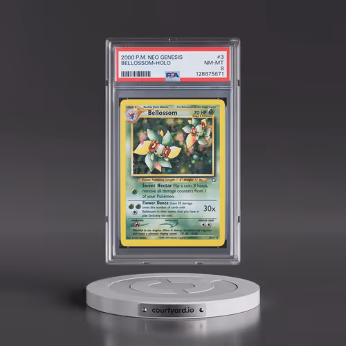 2000 Pokémon Neo Genesis #3 Bellossom - Holo (PSA 8 NM-MT)