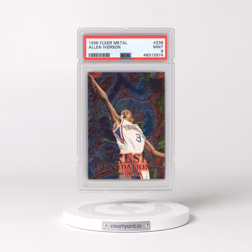 1996 Metal #236 Allen Iverson (PSA 9 MINT)
