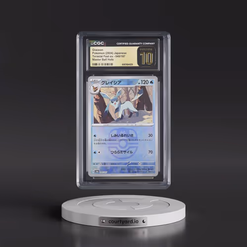 2024 Pokémon Sv8a-Terastal Fest EX #040 Glaceon - Reverse Holo Master Ball (CGC 10 PRISTINE)