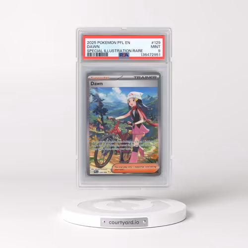2025 Pokémon Pfl EN-Phantasmal Flames #129 Dawn - Special Illustration Rare (PSA 9 MINT)