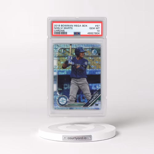 2019 Bowman Mega Box Chrome #97 Noelvi Marte (PSA 10 GEM MINT)