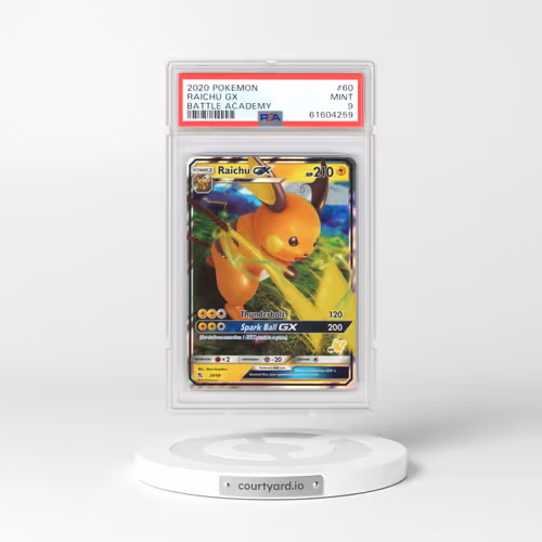 2020 Pokémon Battle Academy #60 Raichu GX - Holo (PSA 9 MINT)