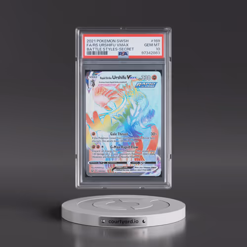 2021 Pokémon Sword & Shield Battle Styles #169 Rapid Strike Urshifu Vmax - Full Art Secret (PSA 10 G