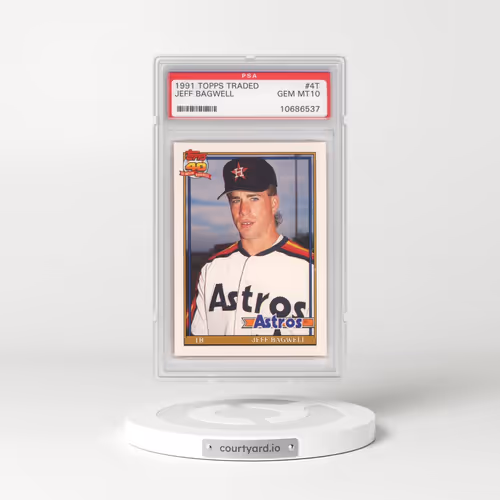1991 Topps Traded #4T Jeff Bagwell (PSA 10 GEM MINT)