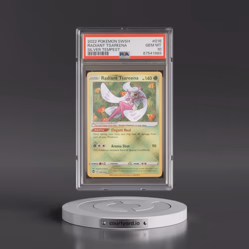2022 Pokémon Sword & Shield Silver Tempest #016 Radiant Tsareena - Holo (PSA 10 GEM MINT)