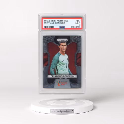 2018 Panini Prizm World Cup #154 Cristiano Ronaldo (PSA 9 MINT)