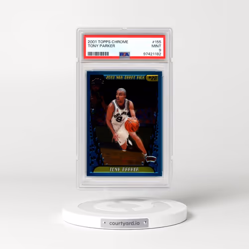 2001 Topps Chrome #155 Tony Parker (PSA 9 MINT)