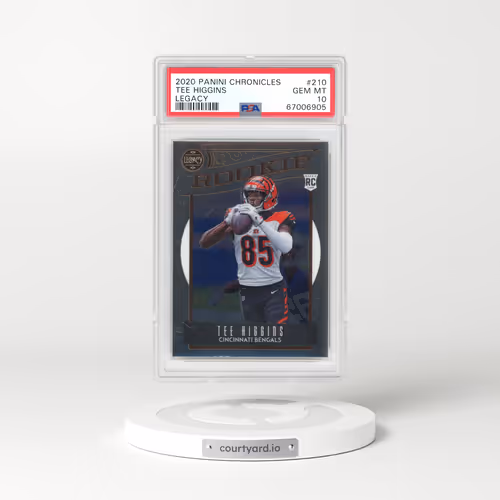 2020 Panini Chronicles Legacy #210 Tee Higgins (PSA 10 GEM MINT)