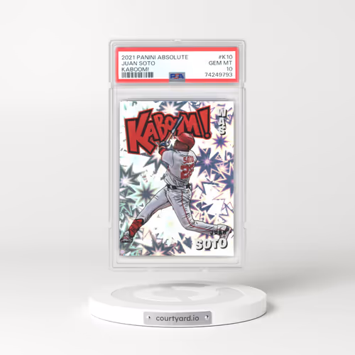 2021 Panini Absolute Kaboom! #K10 Juan Soto (PSA 10 GEM MINT)