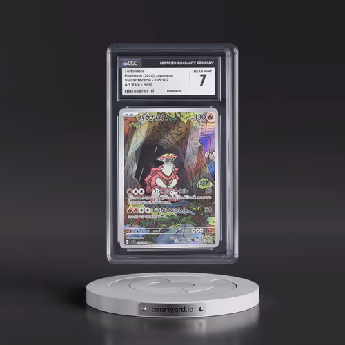 2024 Pokémon SV7-Stellar Miracle #105 Turtonator - Art Rare (CGC 7 NM)