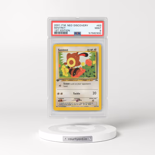 2001 Neo Discovery #63 Sentret - 1st Edition (PSA 9 MINT)