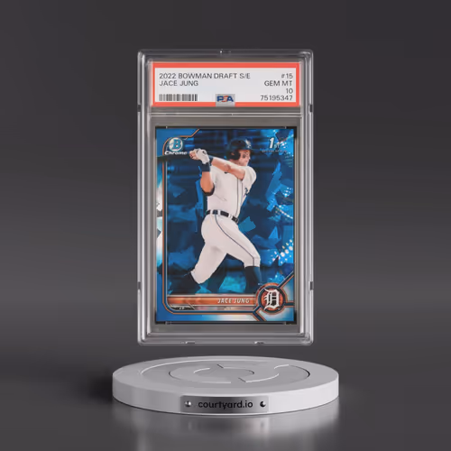 2022 Bowman Draft Chrome Sapphire Edition #BDC15 Jace Jung (PSA 10 GEM MINT)