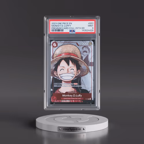 2023 One Piece Premium Bandai Premium Card Collection 25th Edition #001 Monkey D. Luffy (PSA 9 MINT)