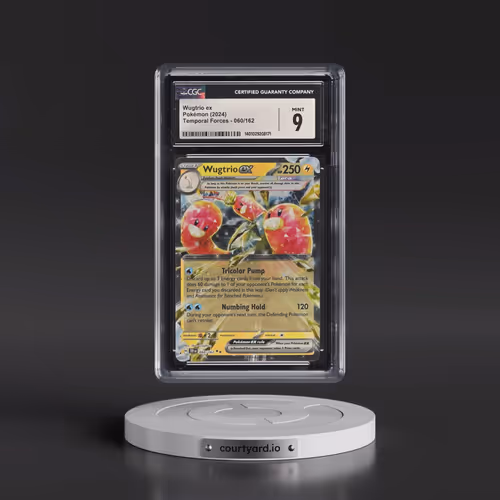 2024 Pokémon Tef EN-Temporal Forces #060 Wugtrio EX - Holo (CGC 9 MINT)