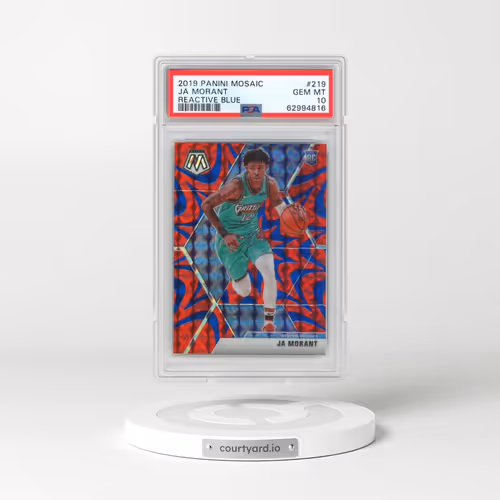 2019 Panini Mosaic #219 Ja Morant - Reactive Blue (PSA 10 GEM MINT)
