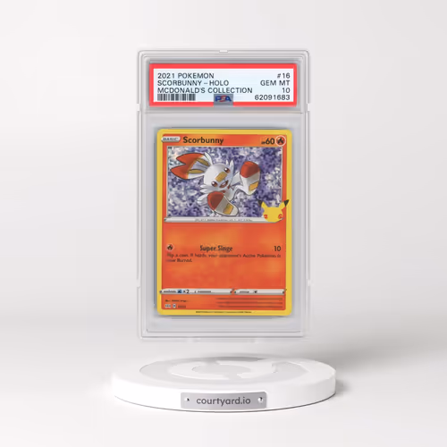 2021 Pokémon Mcdonald's Collection #16 Scorbunny - Holo (PSA 10 GEM MINT)