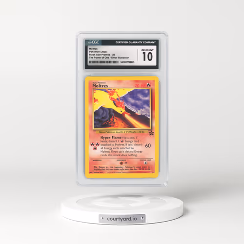 1999 Black Star Promo #21 Moltres - Aoki Error (CGC 10 GEM MINT)