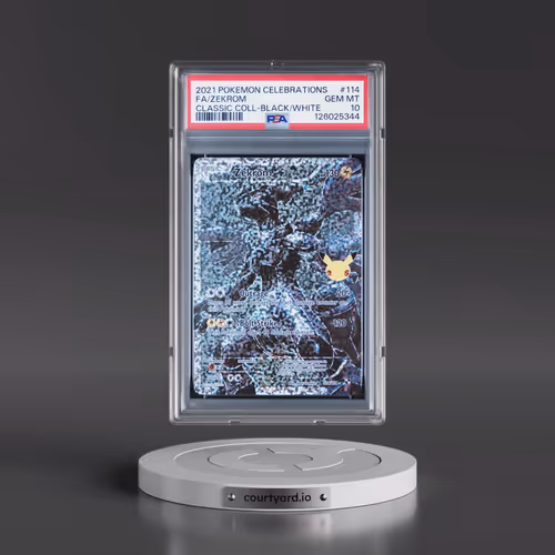 2021 Pokémon Celebrations Classic Collection #114 Zekrom - Full Art (PSA 10 GEM MINT)