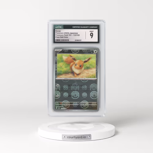 2023 Pokémon Card 151 #133/165 Eevee - Reverse Holo Poké Ball (CGC 9 MINT)