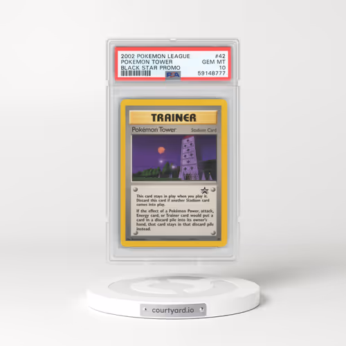 2002 Pokémon League Promo Black Star #42 Pokemon Tower (PSA 10 GEM MINT)