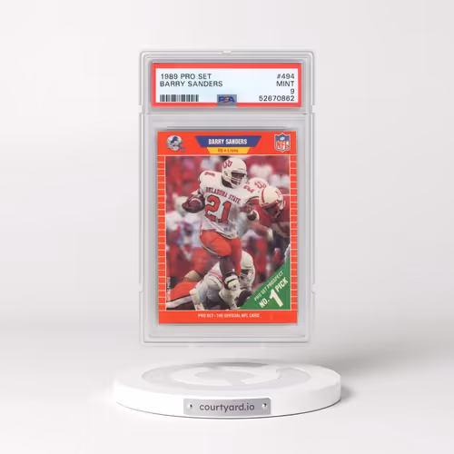 1989 Pro Set #494 Barry Sanders (PSA 9 MINT)