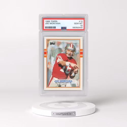1989 Topps #12 Joe Montana (PSA 10 GEM MINT)